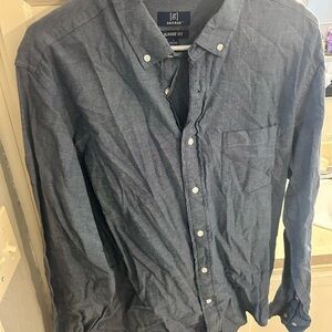 George Men's Denim Blue Casual Shirt